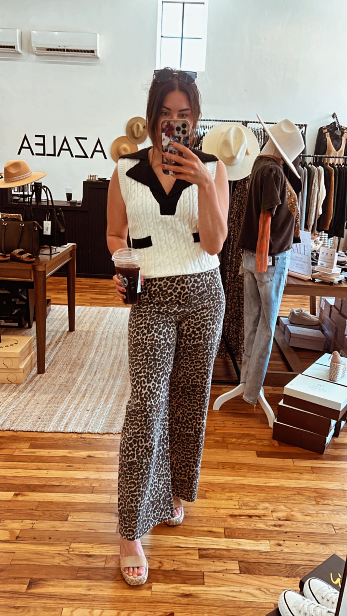 Mingle Leopard Wide Leg Pant