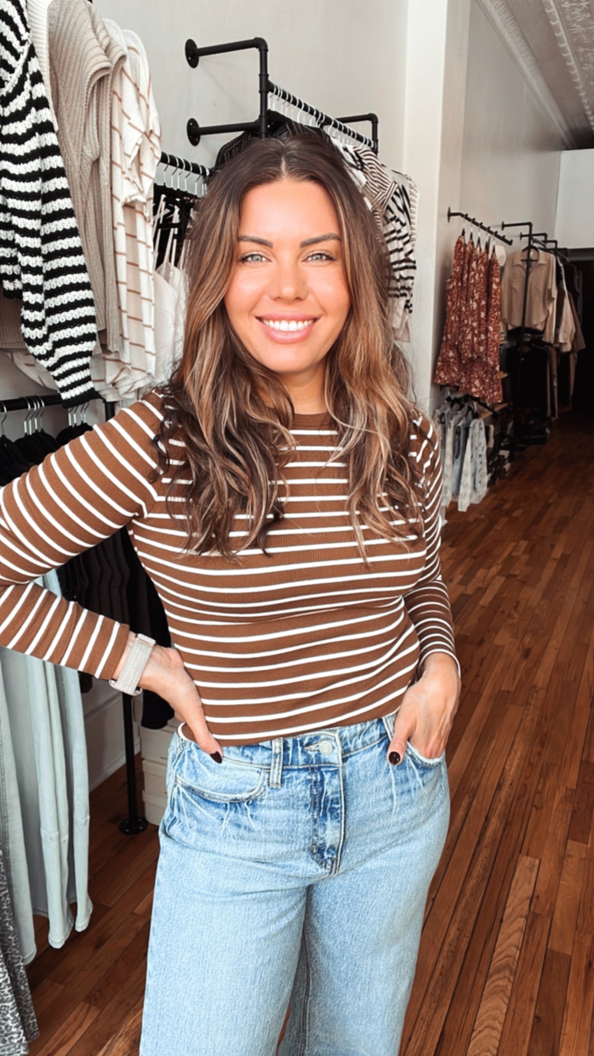 Shadow Stripe Top