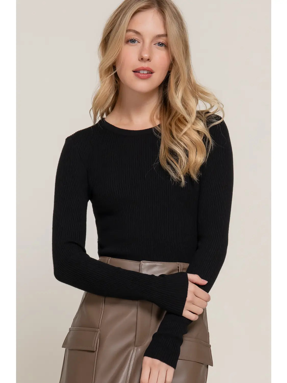 Vale Ribbed Long Sleeve