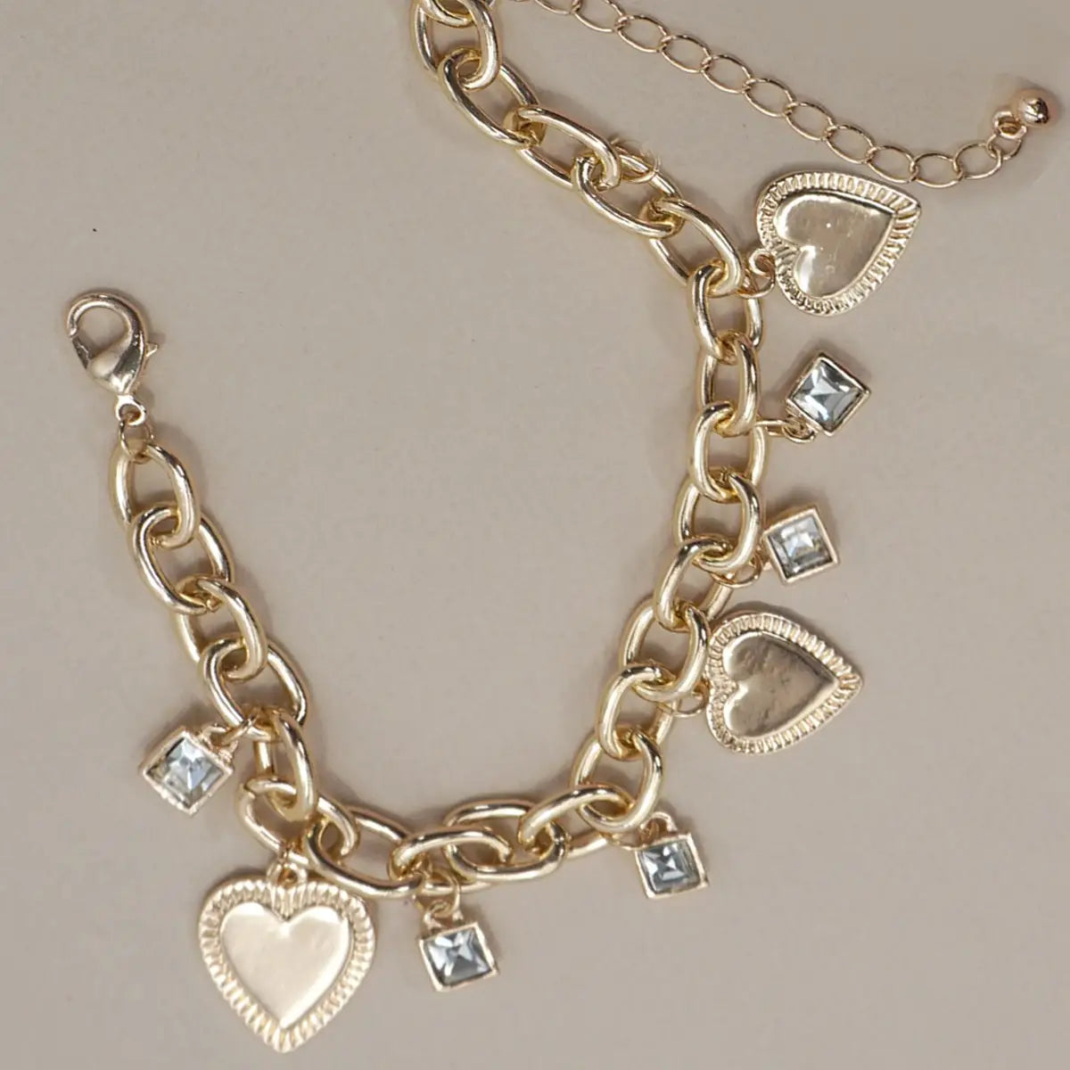 Heart Charm Bracelet