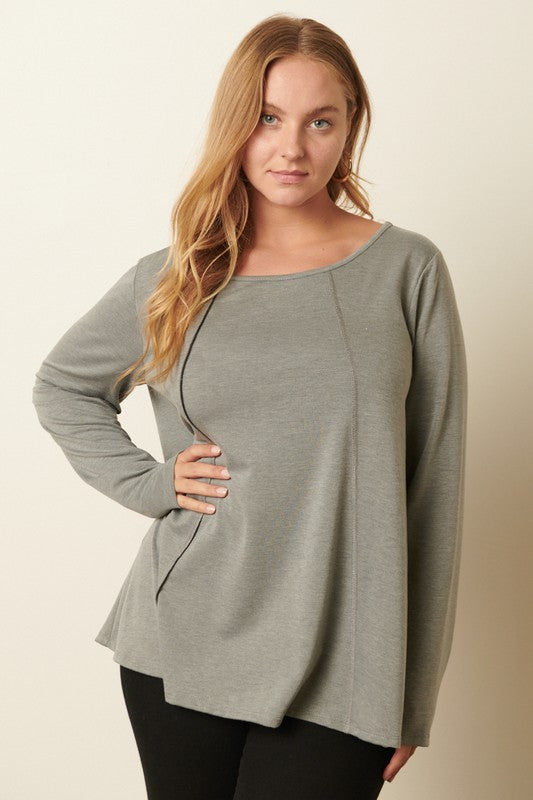 Staple Long Sleeve Top - Curve Fit