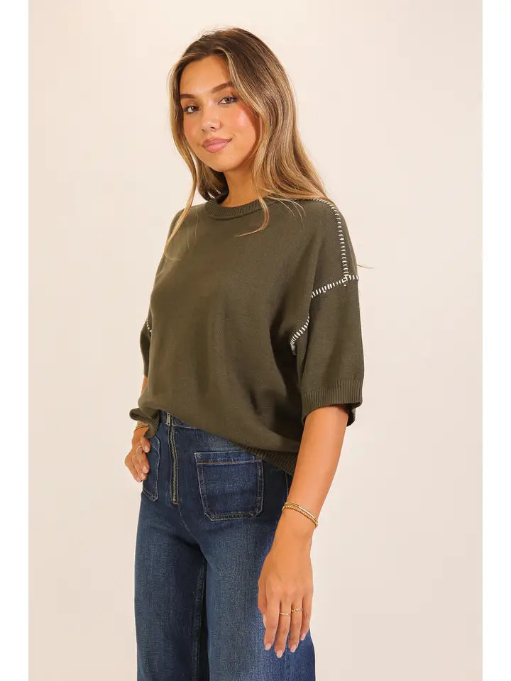 Arden Stitch Knit Sweater