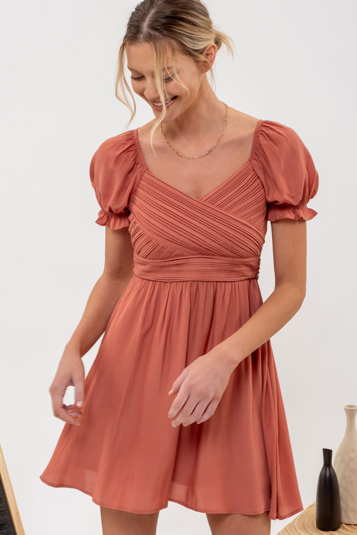 Terracotta Dreams Mini Dress