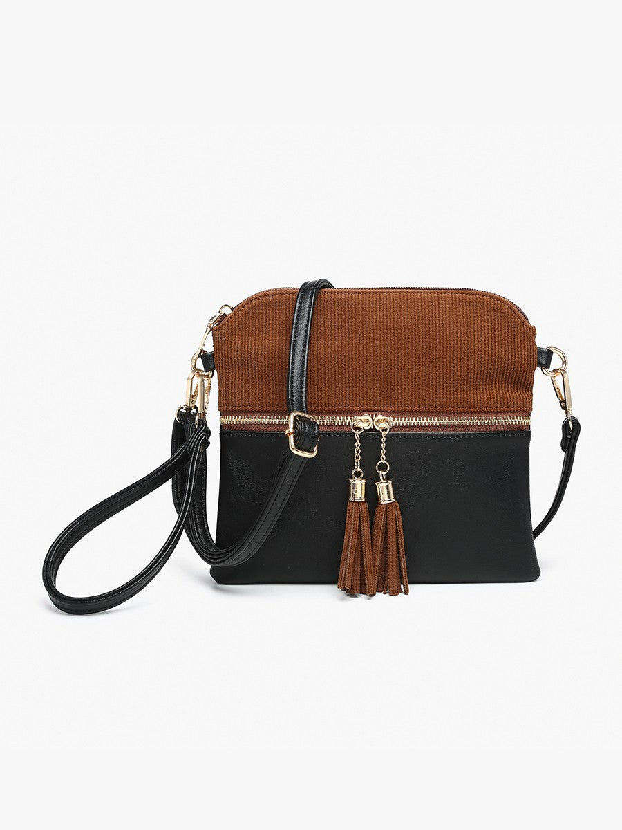 Corduroy Two Tone Crossbody