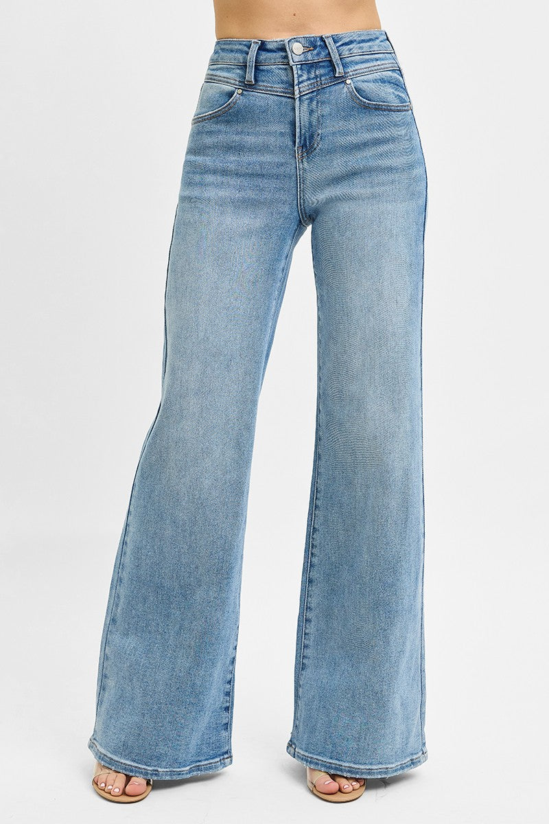 Wide Yoke High Rise - Risen Denim