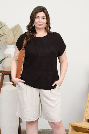 Curve Cove Crochet Pullover
