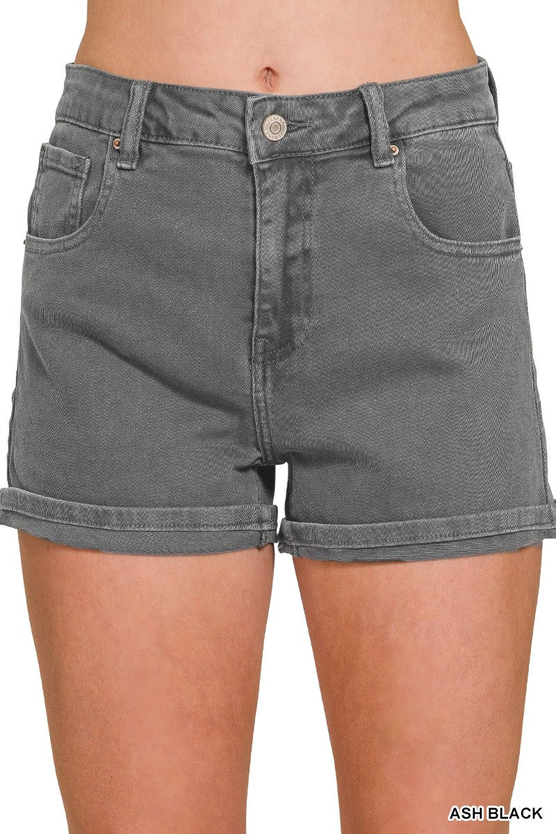 Riven Denim Shorts