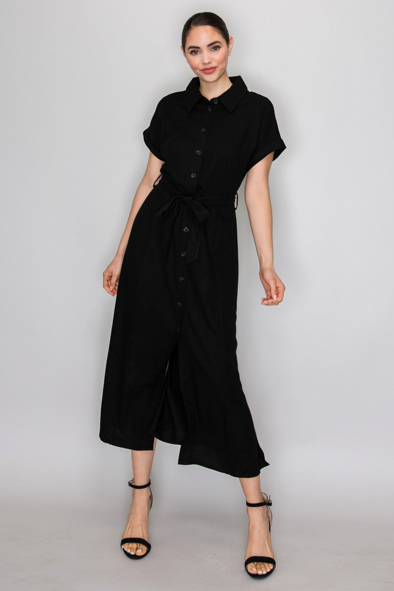 Selwyn Linen Midi Dress