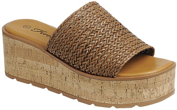 Farrah Raffia Wedge