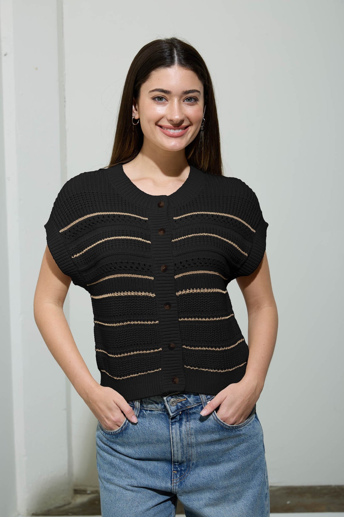 Margo Stripe Knit Top