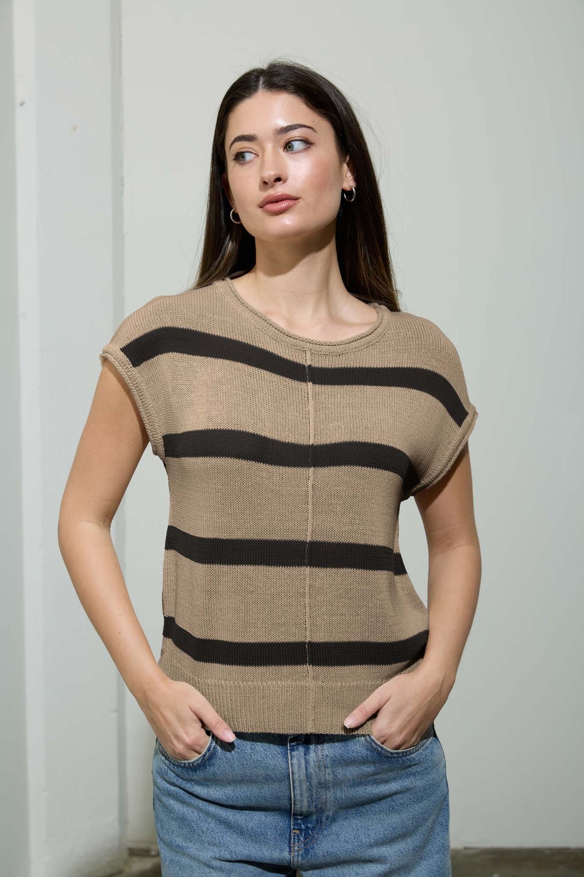 Kellan Stripe Knit Top