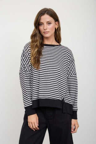 Merritt Striped Knit Top