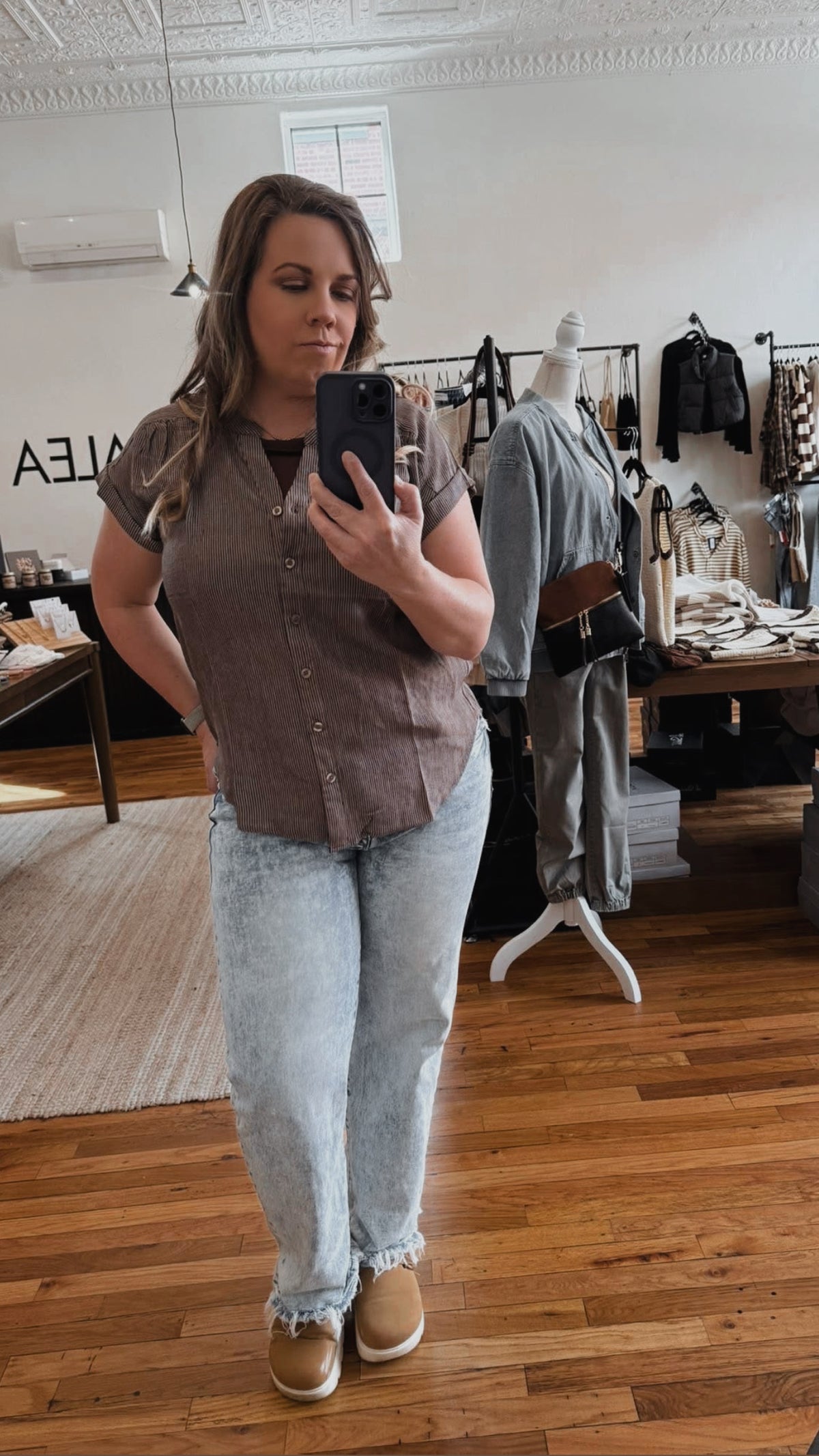 Pinstripe Button Down