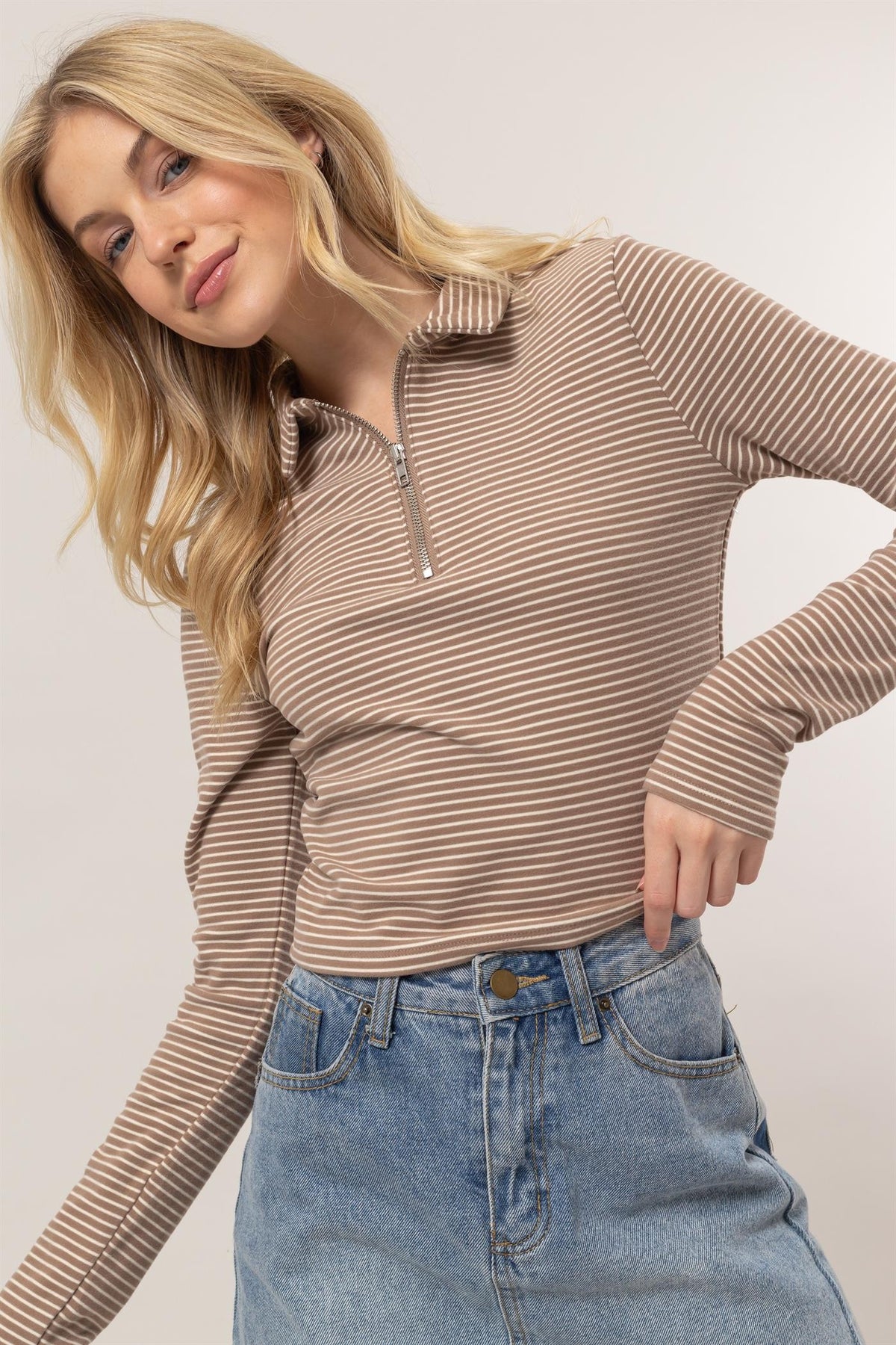 Half Zip Prep Top