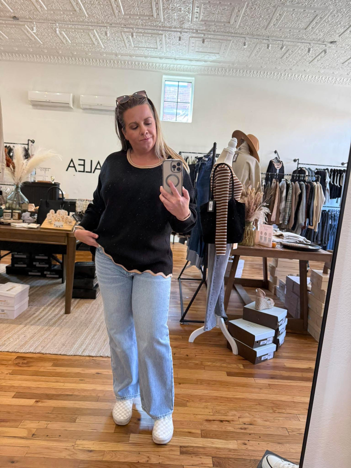 Everly Curve Sweater