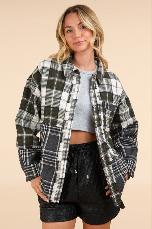 Mixed Plaid Shacket