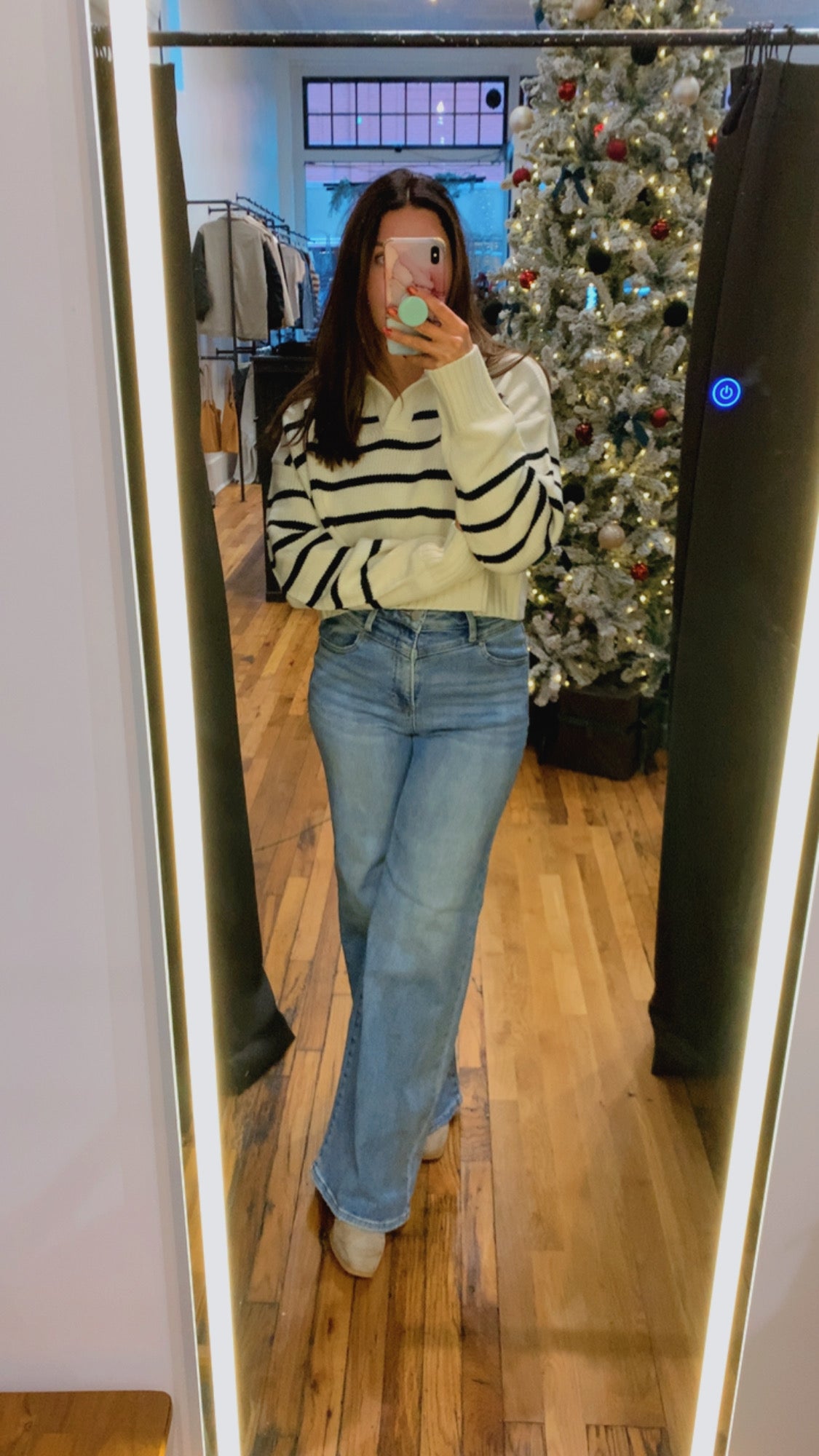 Striped Crop Sweater