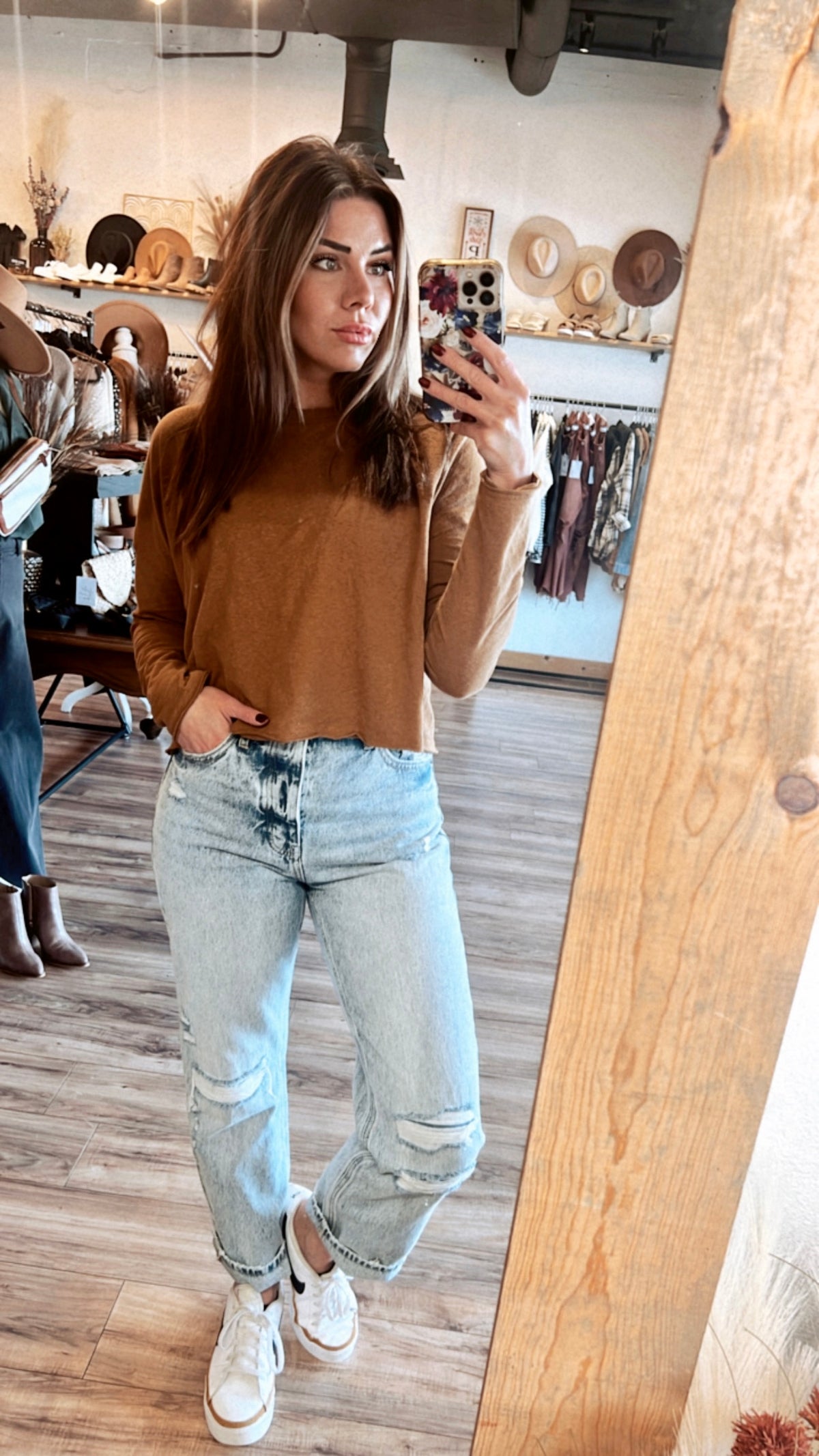 Relaxed Fit Long Sleeve Top