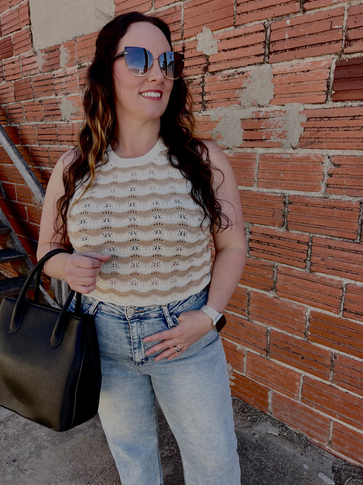 Sloane Scallop Knit Top