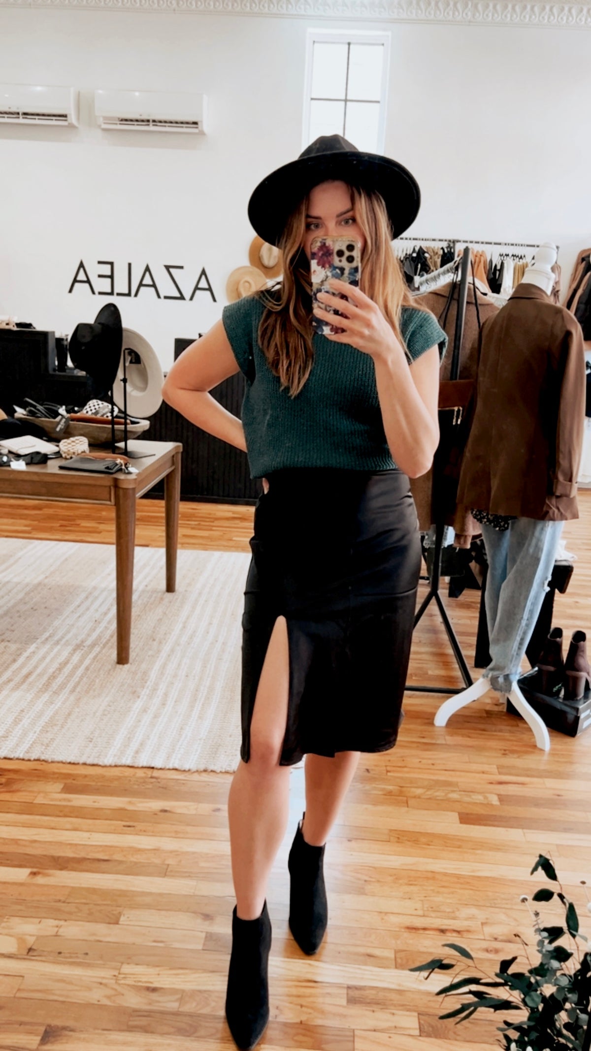 Satin Vibes Midi Skirt