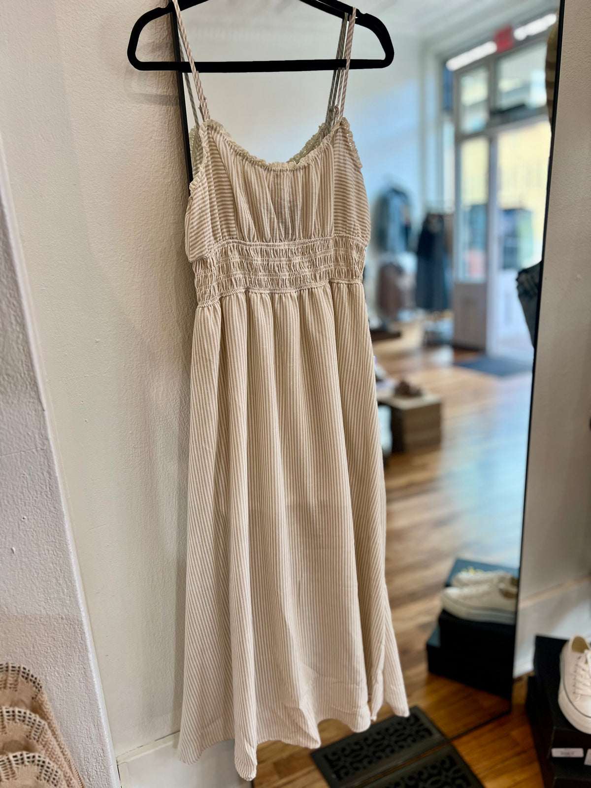 Opaline Stripe Midi Dress