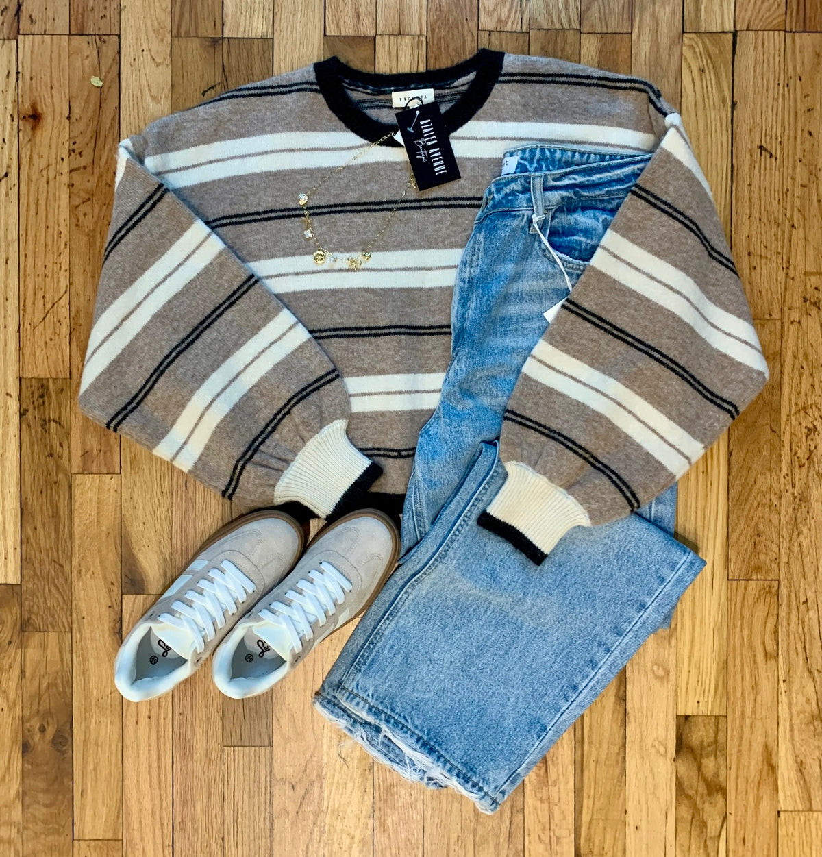Striped Dolman Knit