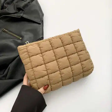 Quilted Puff Makeup Bag