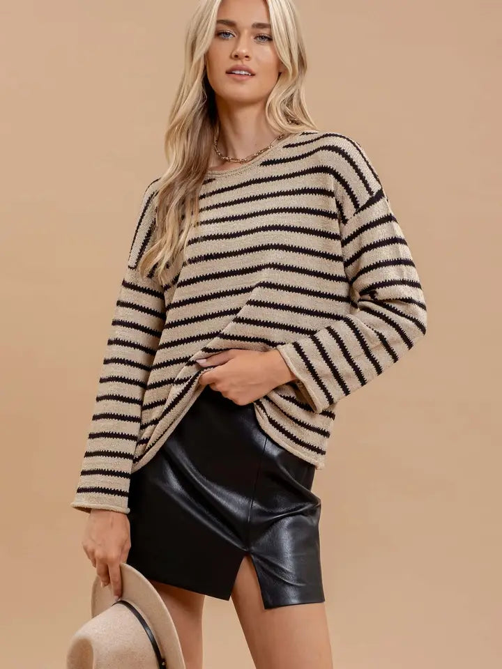 Bella Stripe Knit Sweater