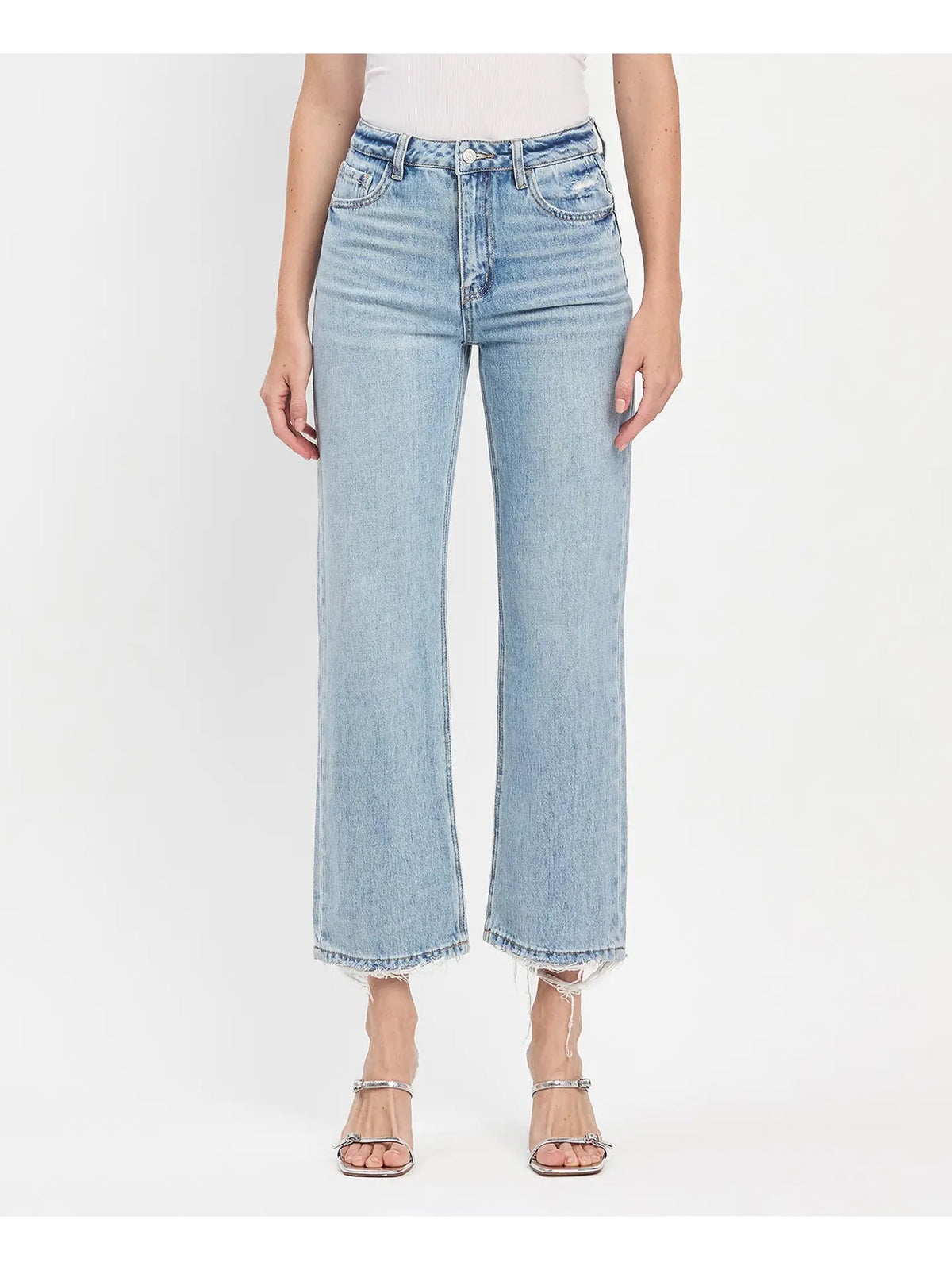 Harper Ankle Slim Wide Leg - Vervet Denim