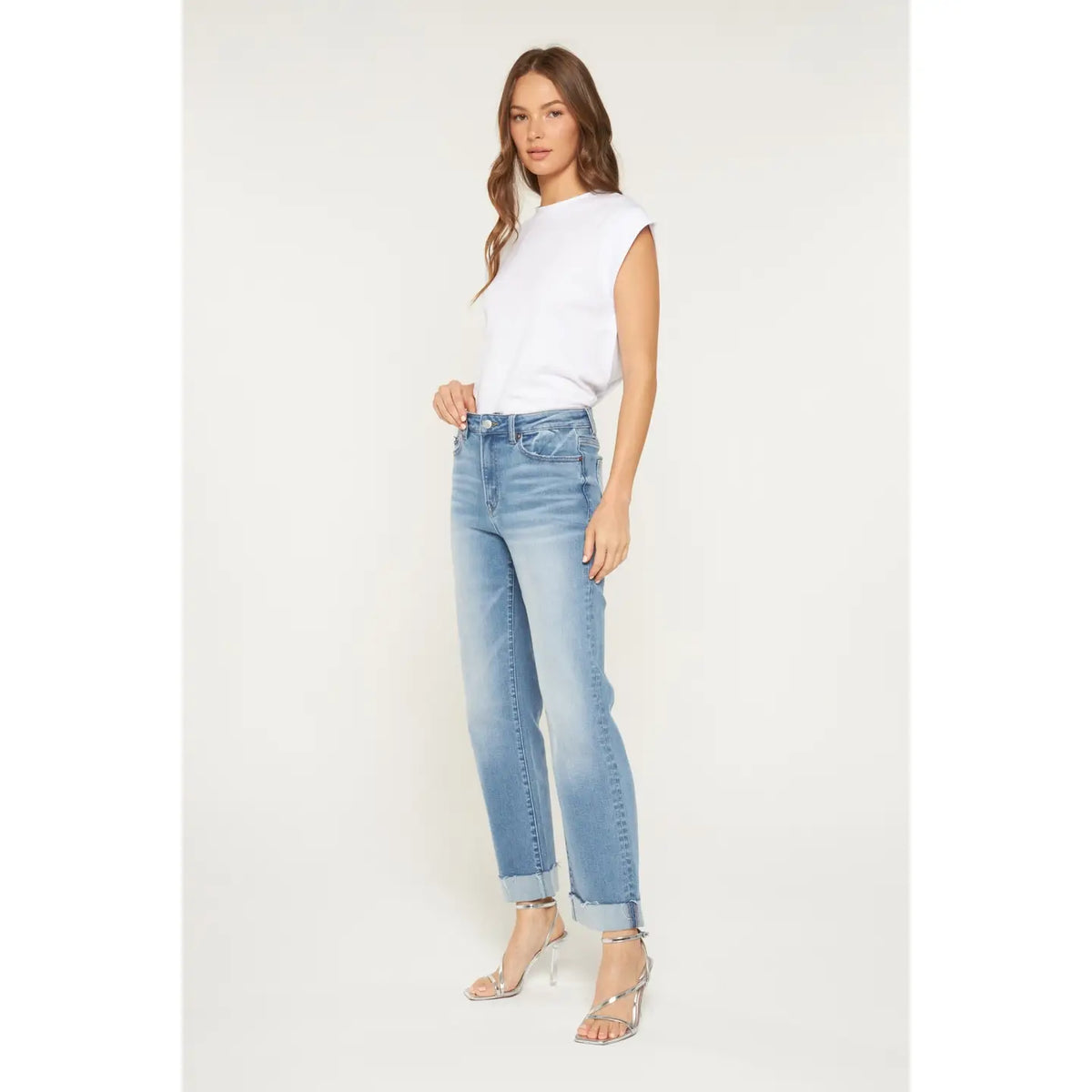 Classic Cuff Straight Leg - Mica Denim