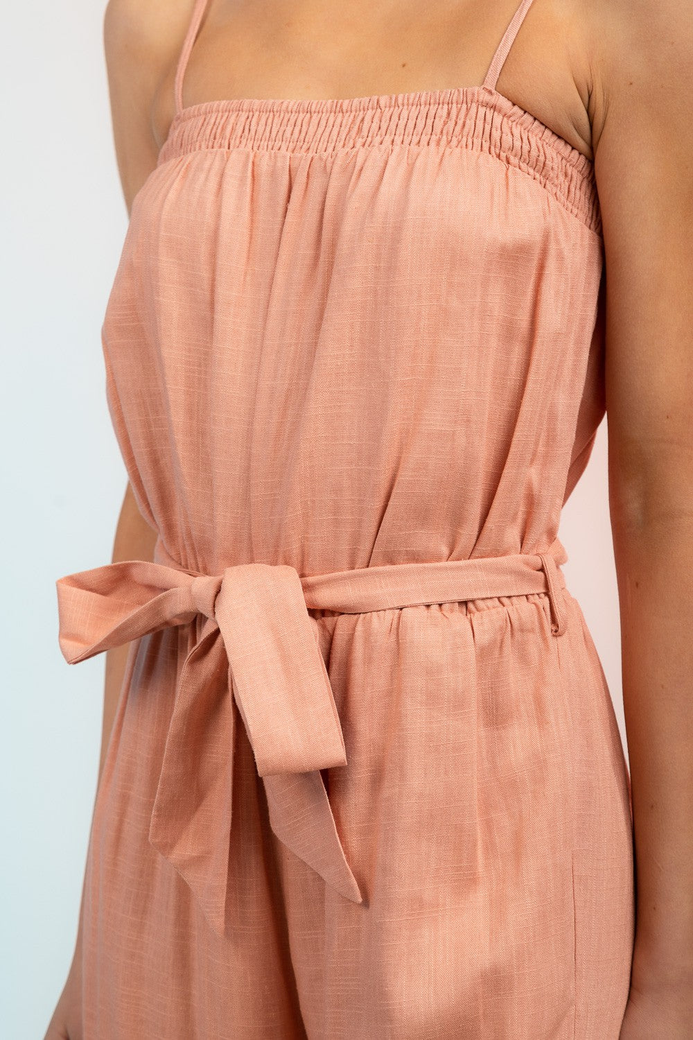 Belted Jumpsuit With Pockets
